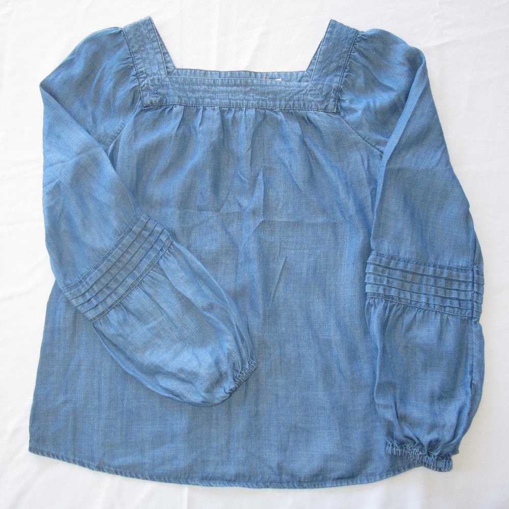 LC Lauren Conrad Long Sleeve Blue Blouse